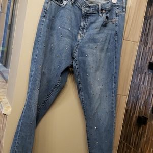 Gap Girlfriend star studded Jean's size 33